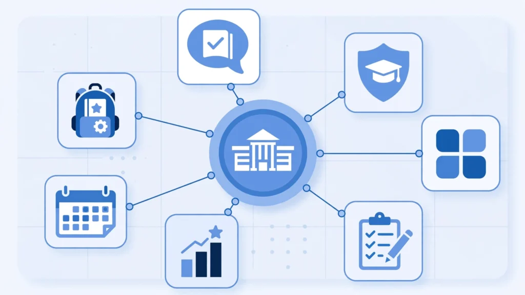 My OLSD dashboard showing educational apps and student resources