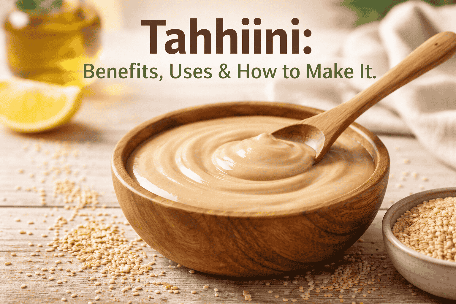 Tahhiini: Meaning, Uses, Benefits, and How to Make It at Home