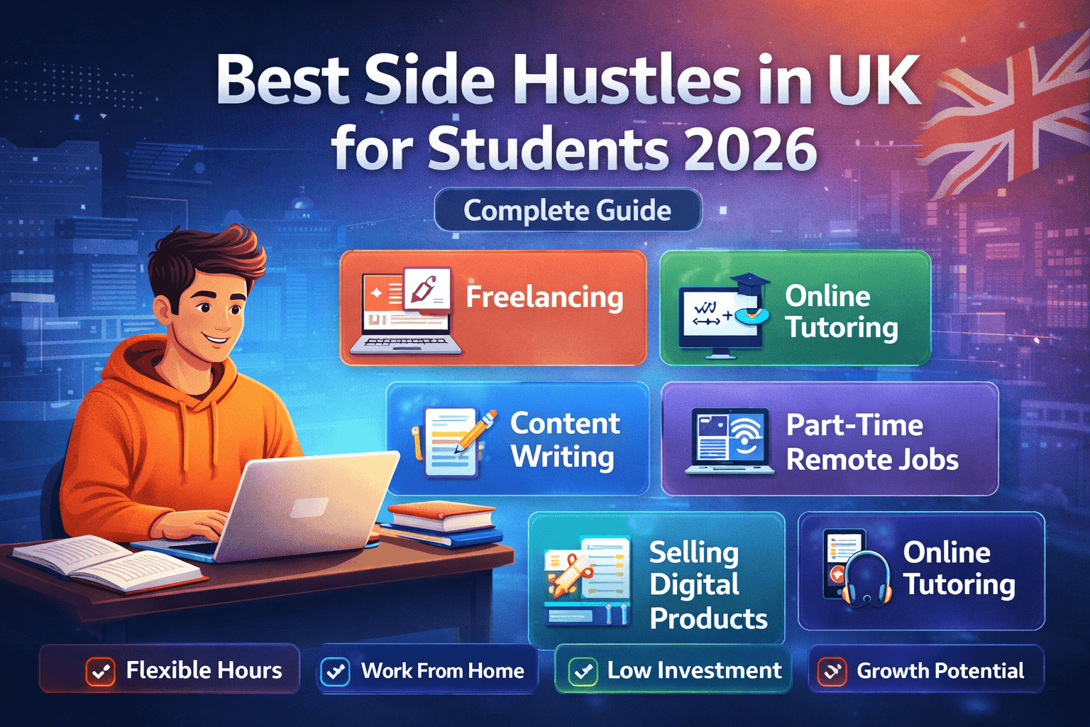 best side hustles in UK for students 2026