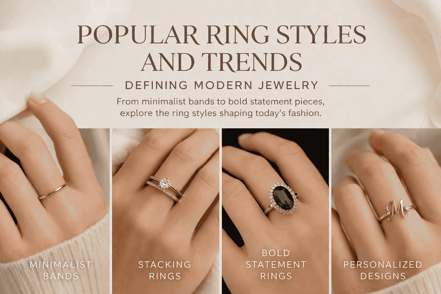 Popular Ring Styles and Trends Defining Modern Jewelry