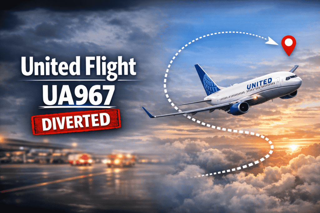 united flight ua967 diverted