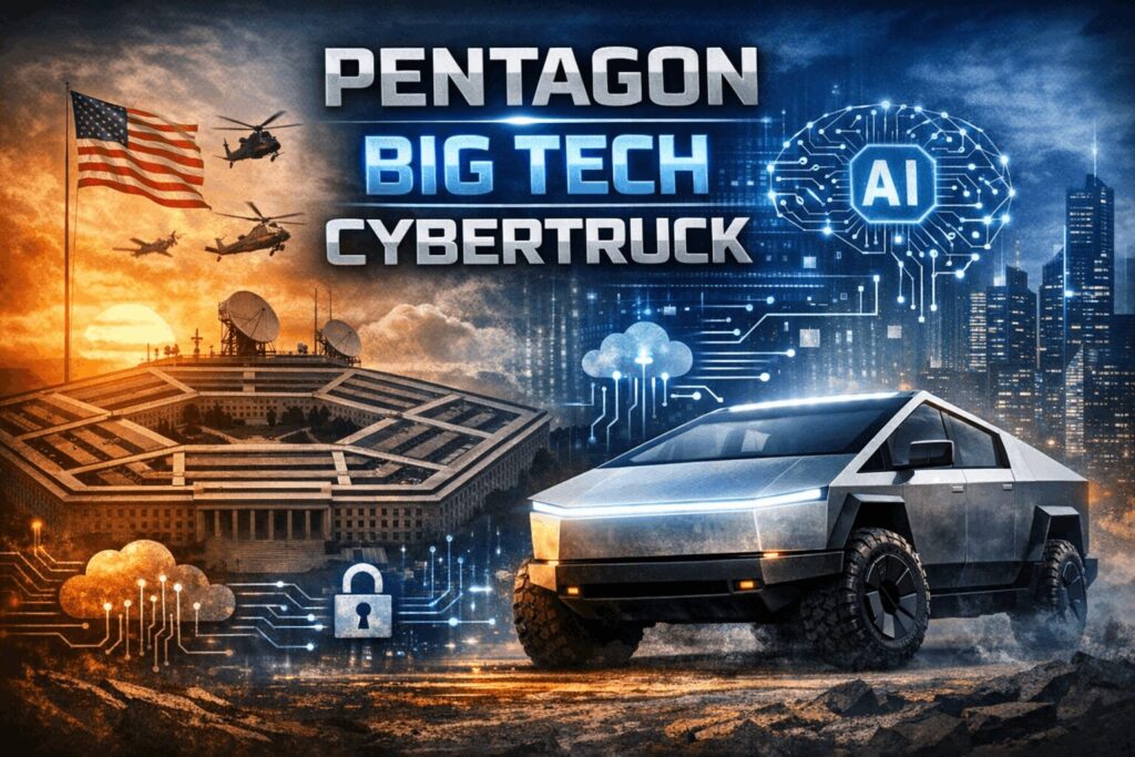 pentagon big tech tesla cybertruck
