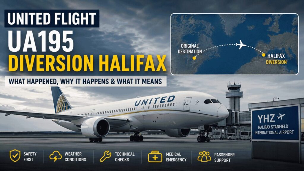 united flight ua195 diversion halifax