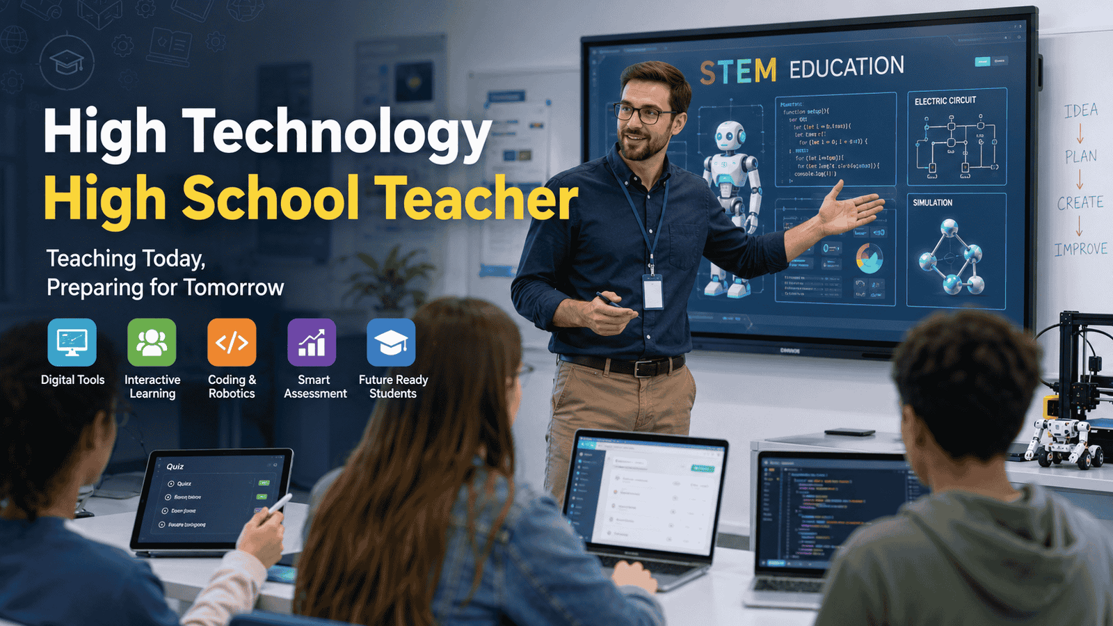 high technology high school teacher