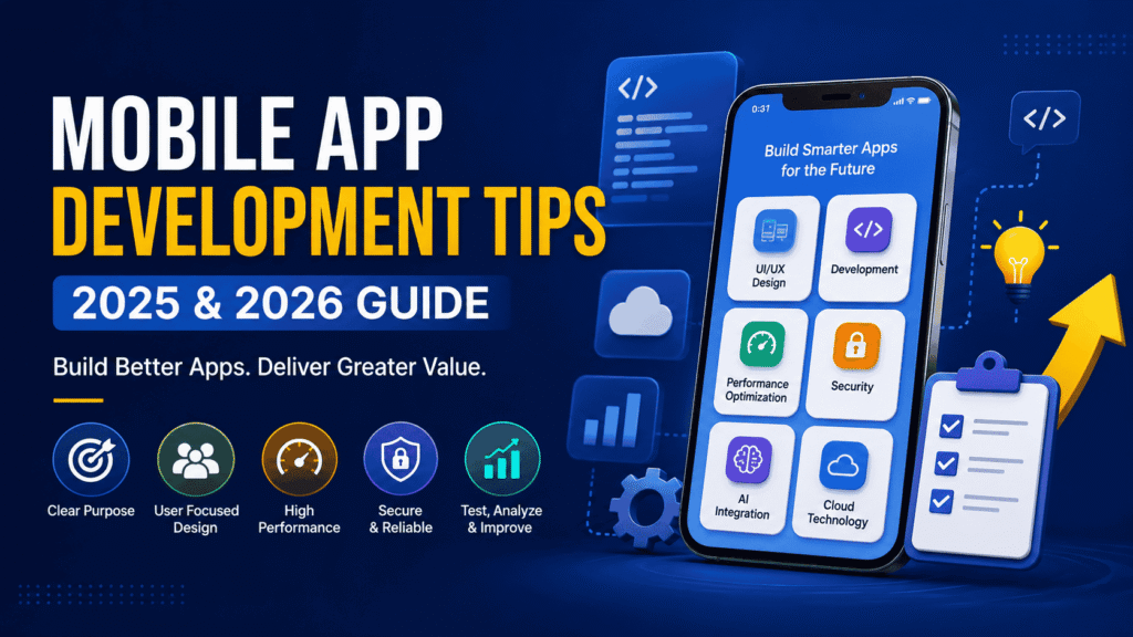 mobile app development tips