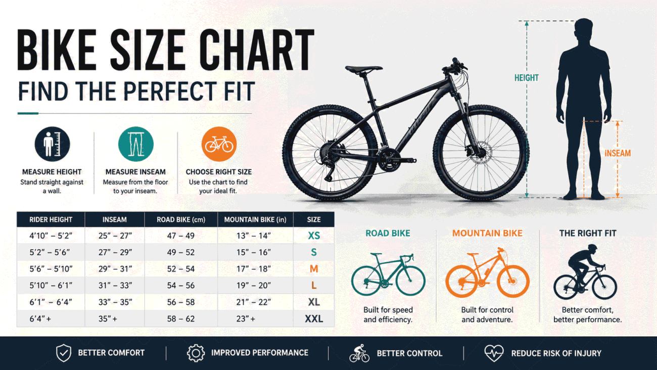 bike size chart