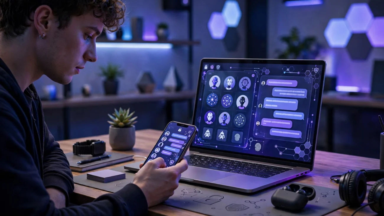 PolyBuzz AI Login Guide showing AI chatbot account access and secure sign in process