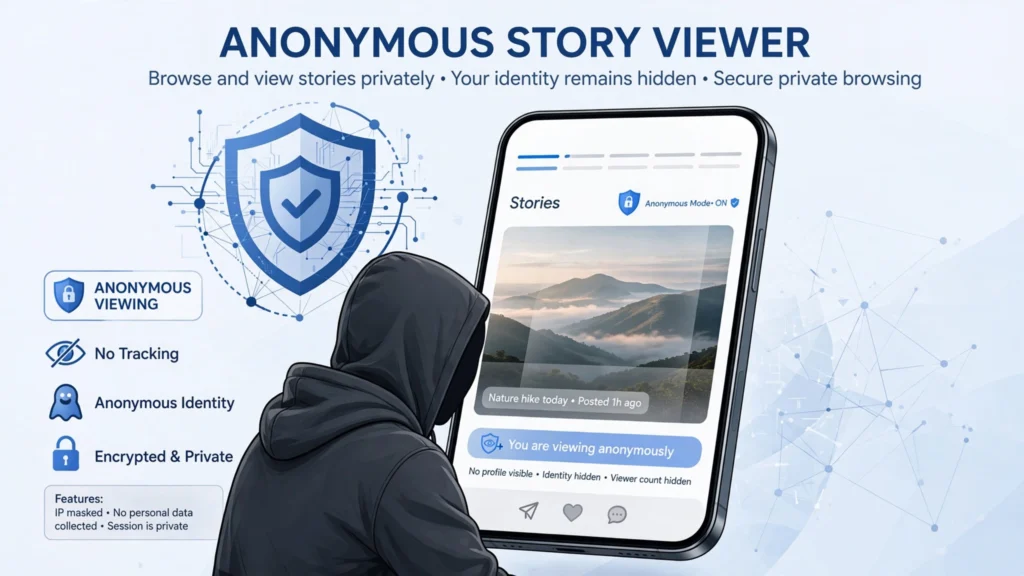 StoriesIG anonymous Instagram story viewer concept