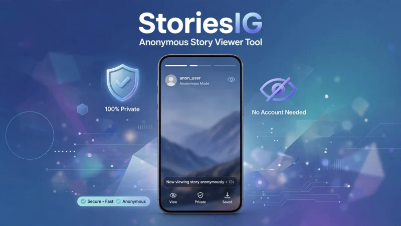 StoriesIG anonymous Instagram story viewer tool for private story browsing